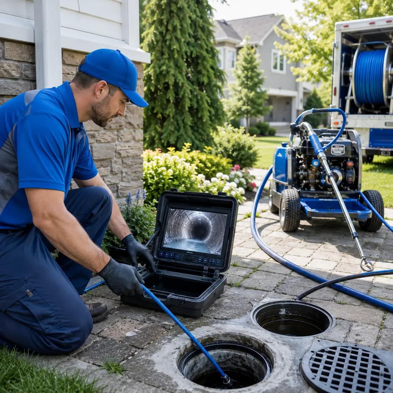 Outdoor drain cleaning professionals serving Lebanon, NH